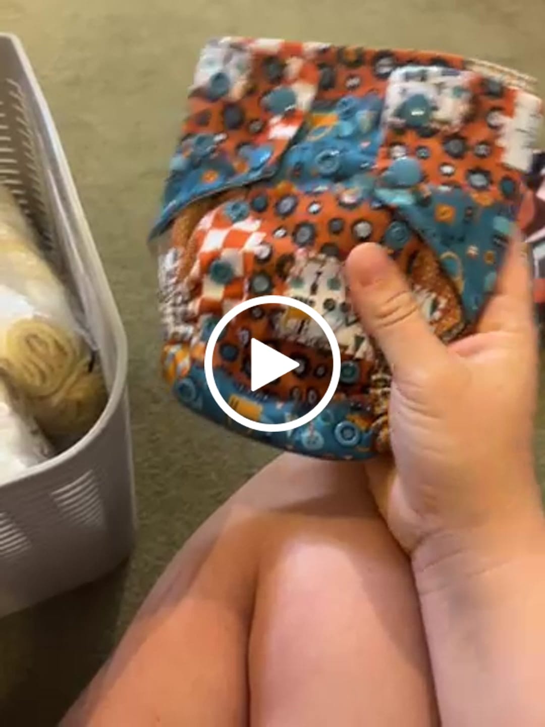 Customer video review of Tiny Tushies Newborn AIO Cloth Diaper