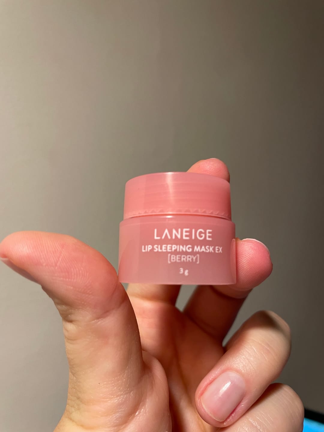 Customer photo review of Nakts maska lūpām LANEIGE Lip Sleeping Mask EX Berry