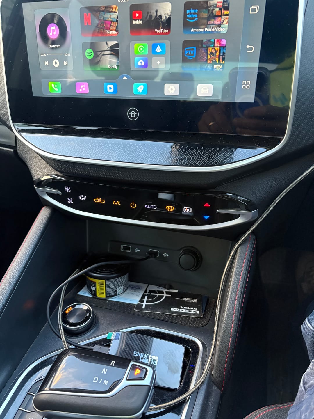 Customer photo review of CP-AA Video All-in-One Wireless CarPlay and Android Auto Solution with Built-in YouTube Netflix IPTV Spotify and Youtube Music Apps, USB Playback, and Factory Control Compatibility