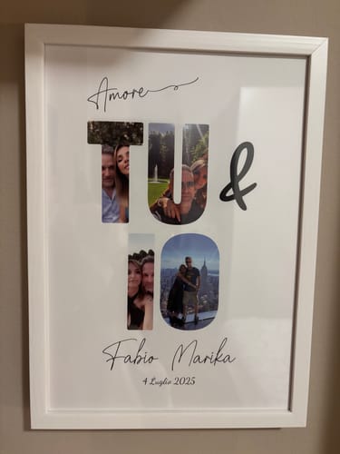 Customer photo review of Tu & Io  - Poster Personalizzato