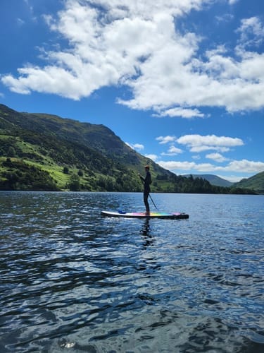 Customer photo review of Aquaplanet MAX 10’6″ Inflatable Paddle Board Package - Glacier