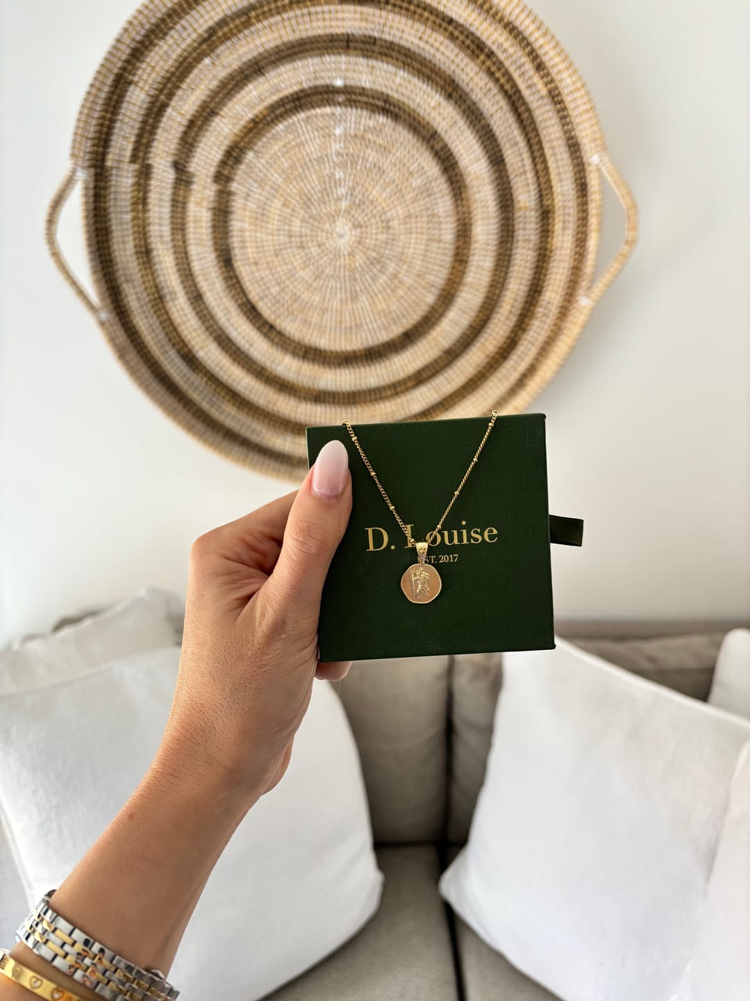 Customer photo review of St. Christopher Necklace - Stay Safe Wherever You Go