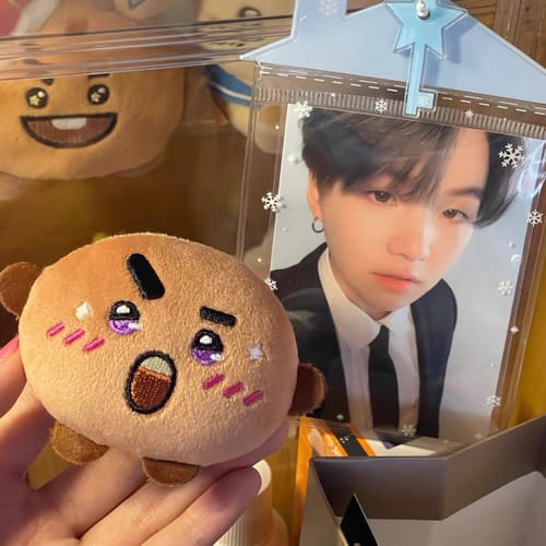 Customer photo review of BT21 JAPAN - Official NEXT STAGE Plush Badge