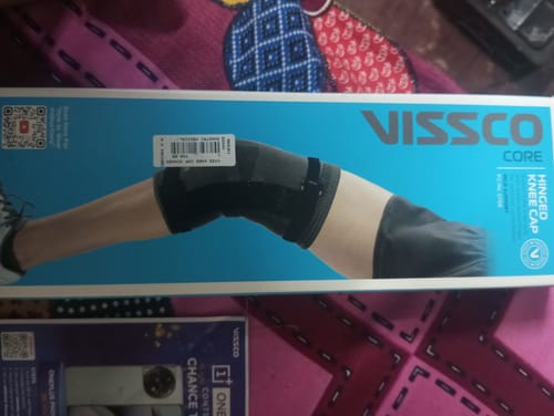 Customer photo review of Hinged Knee Cap | Supports the Knee joint with mediolateral hinges | Color - Grey (Single Piece)