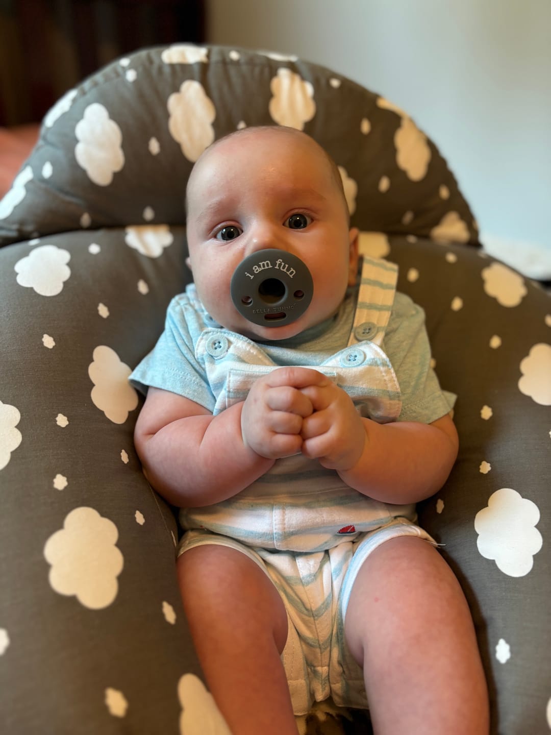 Customer photo review of Hello Sunshine Bubbi™ Pacifier