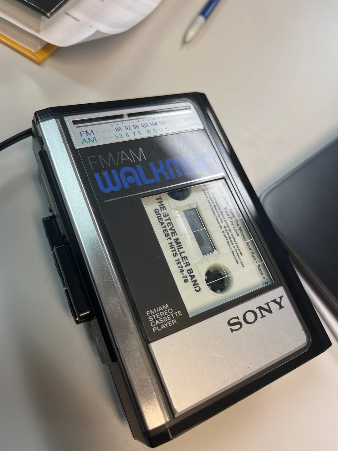 Customer photo review of Sony Walkman WM-F31/F41 AM/FM Portable Cassette Player