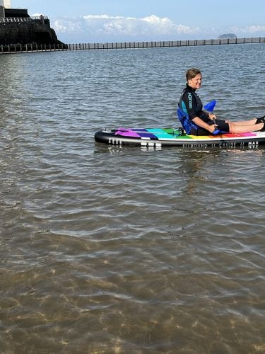 Customer photo review of Aquaplanet MAX 10’6″ Inflatable Paddle Board Package - Prism