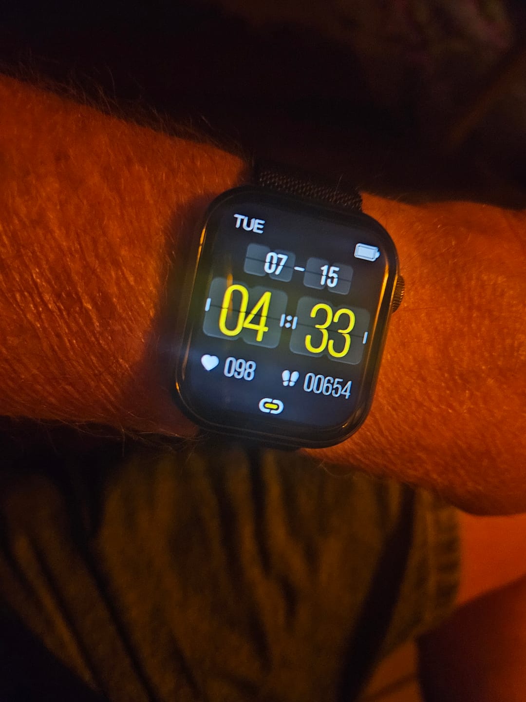 Customer photo review of Bearscome Blood Sugar Blood Pressure Blood oxygen Sleep Monitoring Waterproof Smartwatch