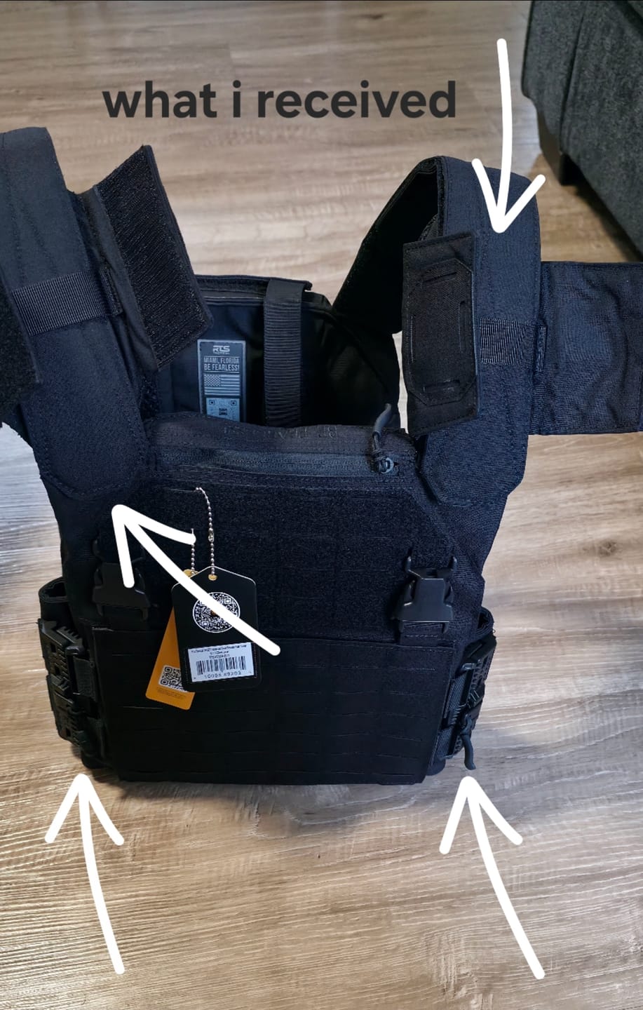 Customer photo review of RTS Tactical Level IV Ceramic OPSEC Active Shooter Kit - 10X12