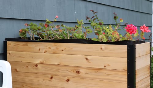 Customer photo review of 18" x 48" Raised Garden Bed - 30" TALL