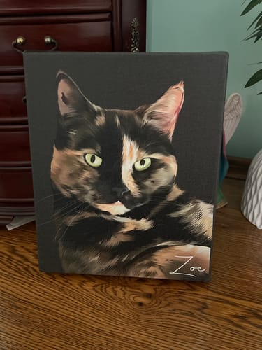 Customer photo review of Pet Art Canvas Wrap