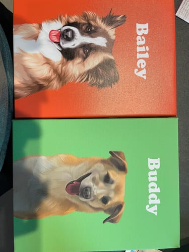 Customer photo review of Petcanva©オーダーメイド ペット似顔絵