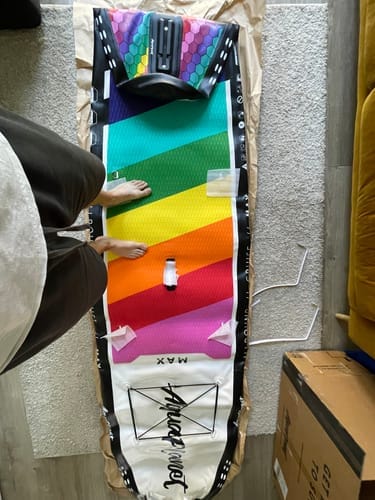 Customer photo review of Aquaplanet MAX 10’6″ Inflatable Paddle Board Package - Prism