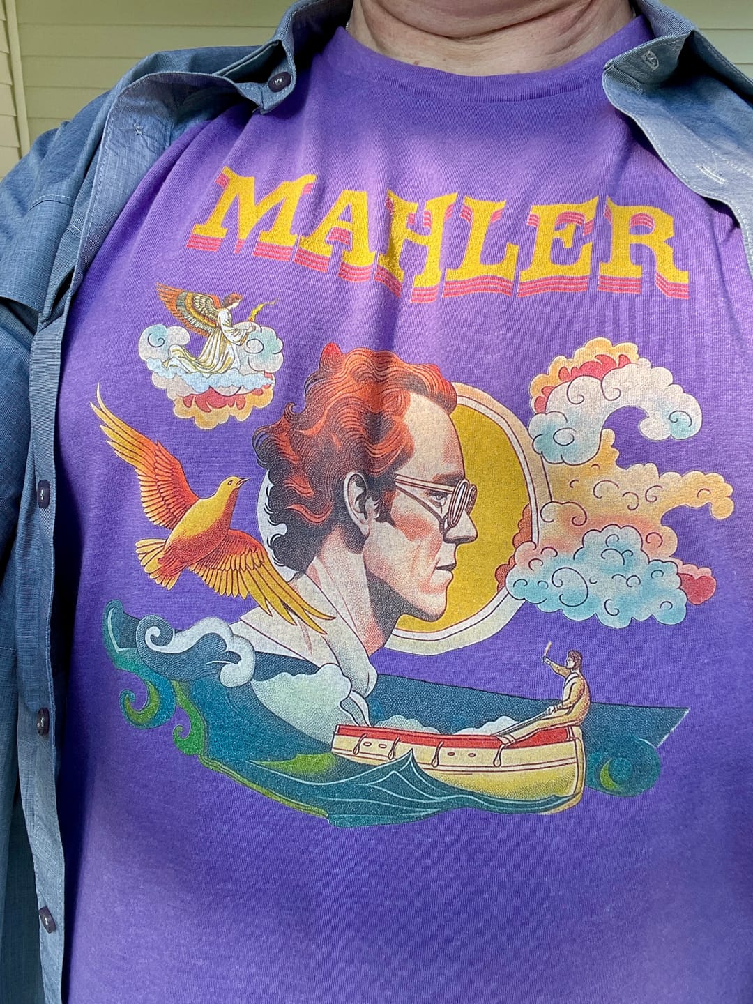 Customer photo review of Mahler: Illustrated T-Shirt