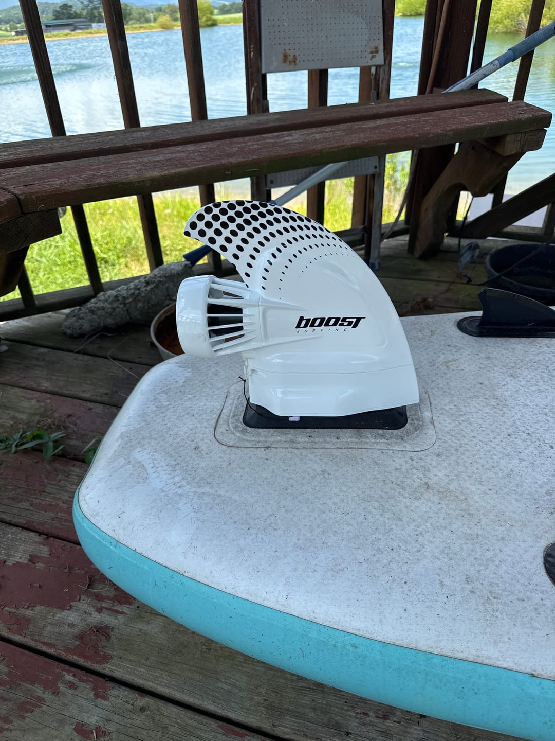 Customer photo review of Boost Fin Slide-in (SUP) Adapter