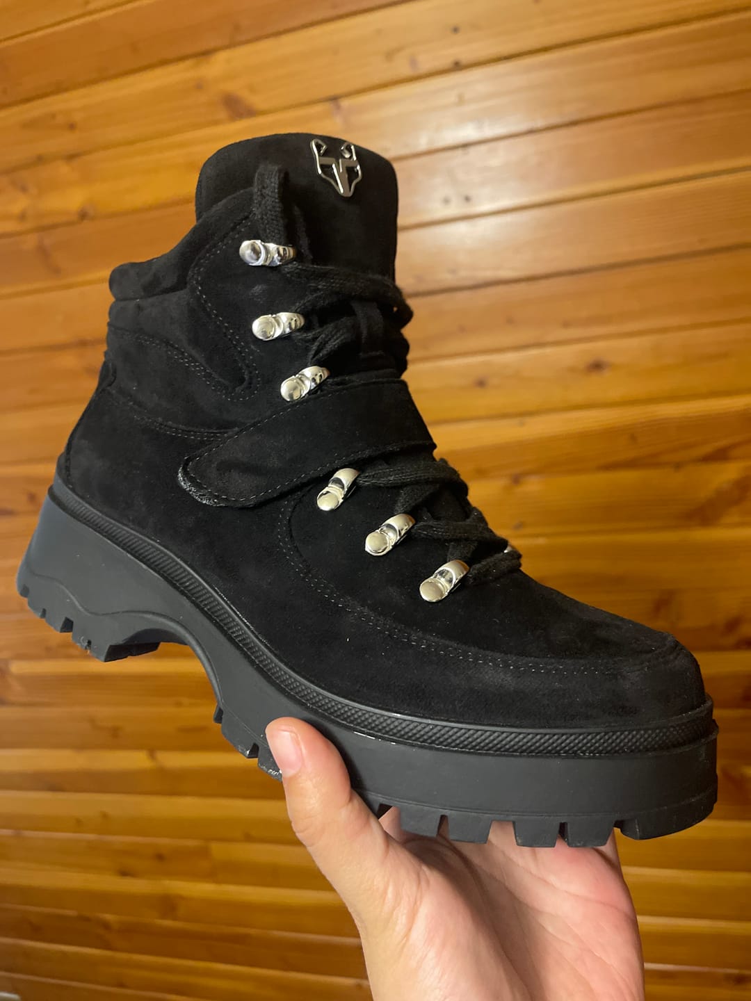 Customer photo review of Botín Negro Mujer 33790
