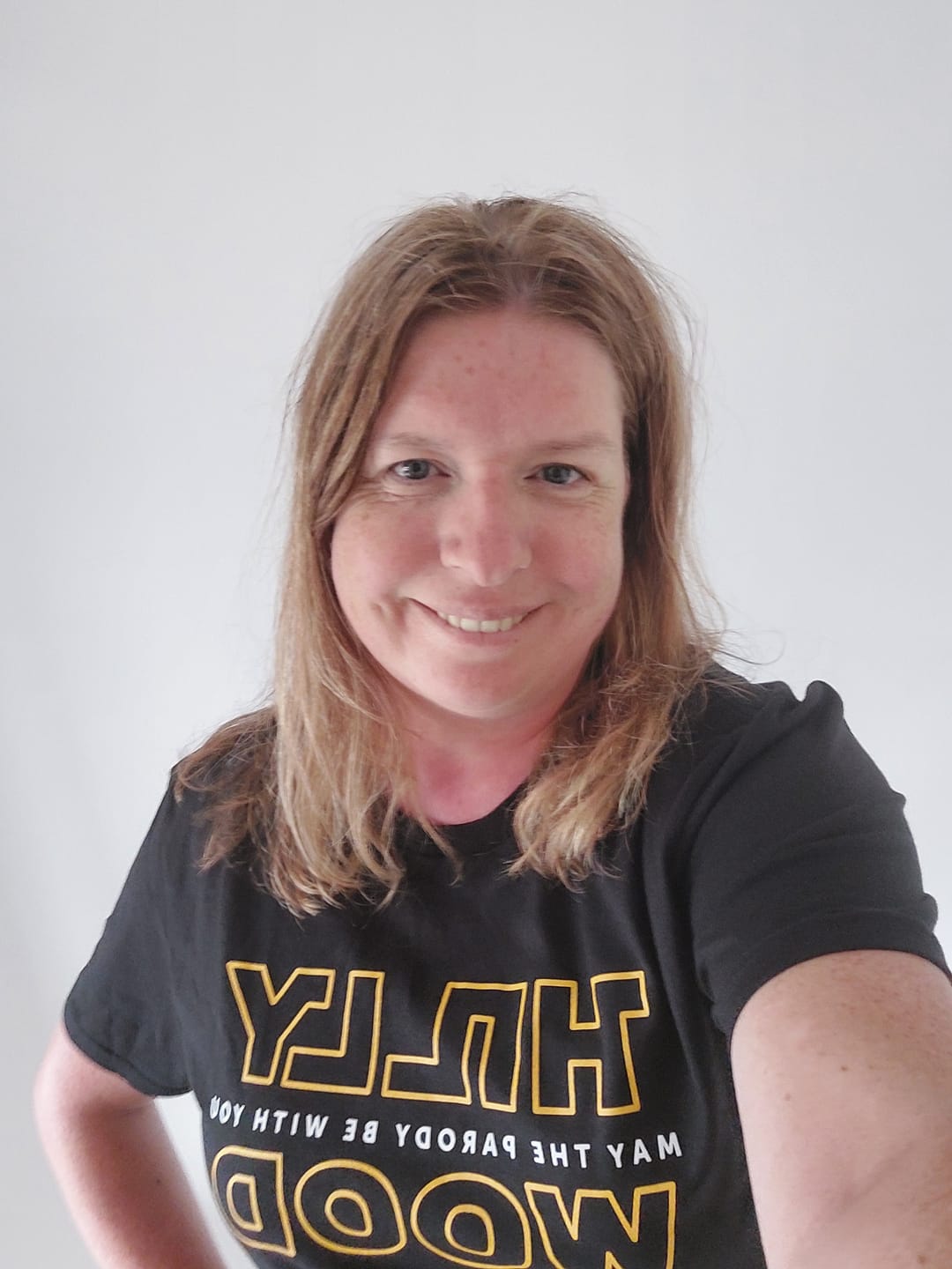 Customer photo review of May The Parody Be With You T-shirt