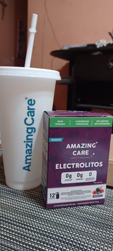 Customer photo review of Pack 4x Electrolitos Mix Sabores + Vaso Regalo