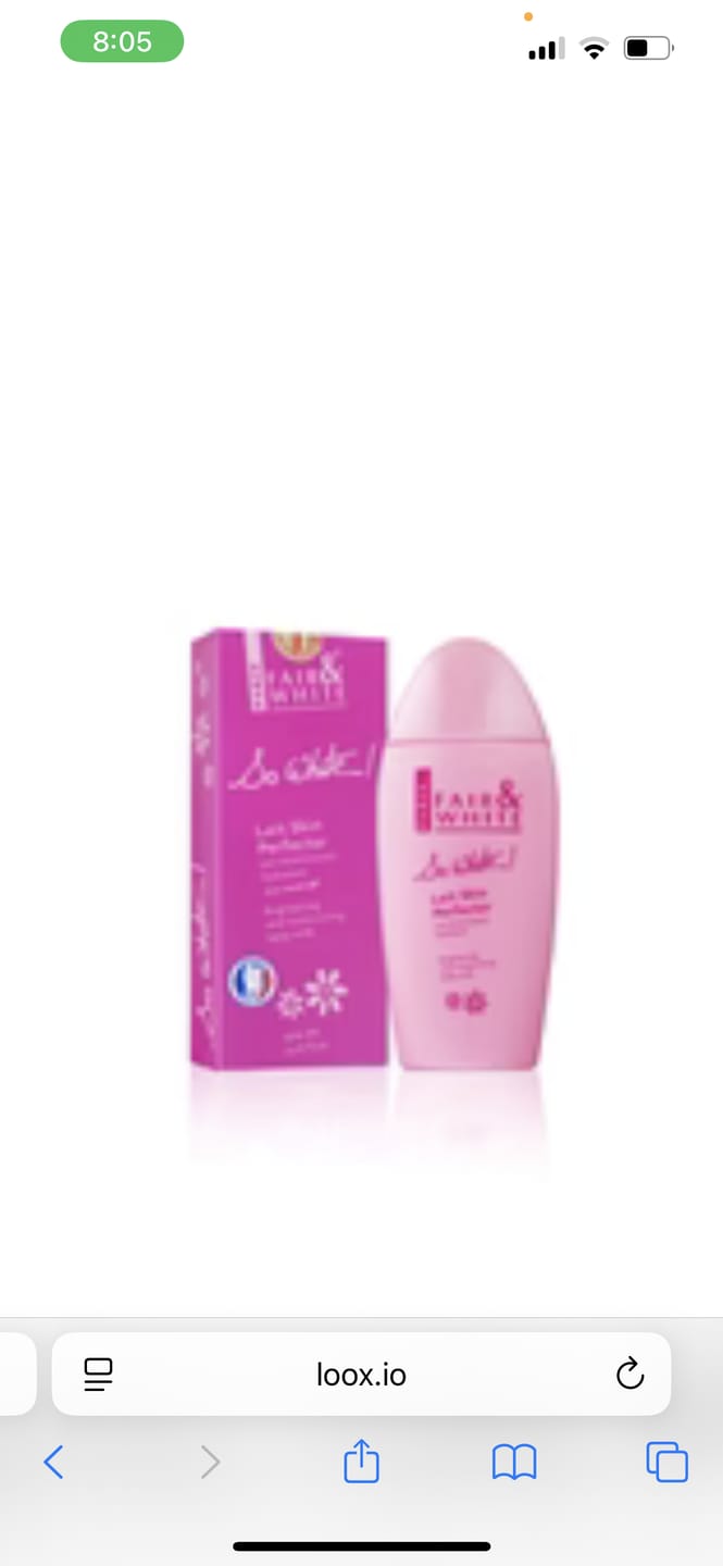 Customer photo review of FAIR & WHITE So White, Skin Brightening Lotion - 500 ml / 17.6 Fl oz - Daily Moisturizing Body Lotion