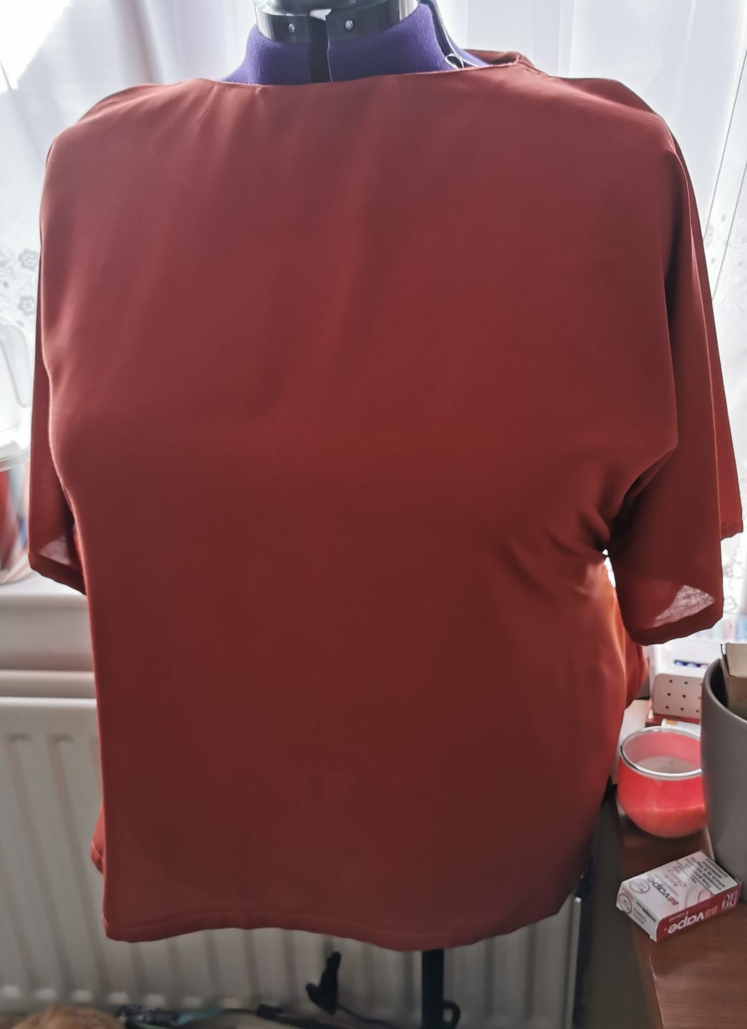 Customer photo review of Plain Viscose Poplin Fabric
