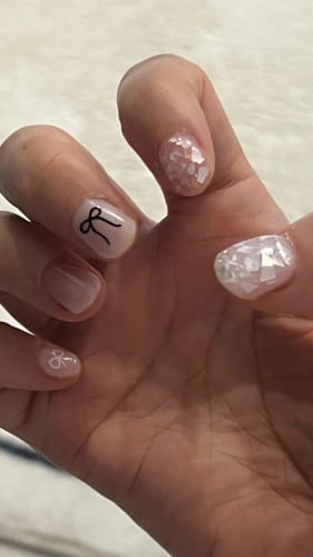 Customer photo review of Poly Gel Nail Extension Kit - 32 Colours - First Come, First Win!