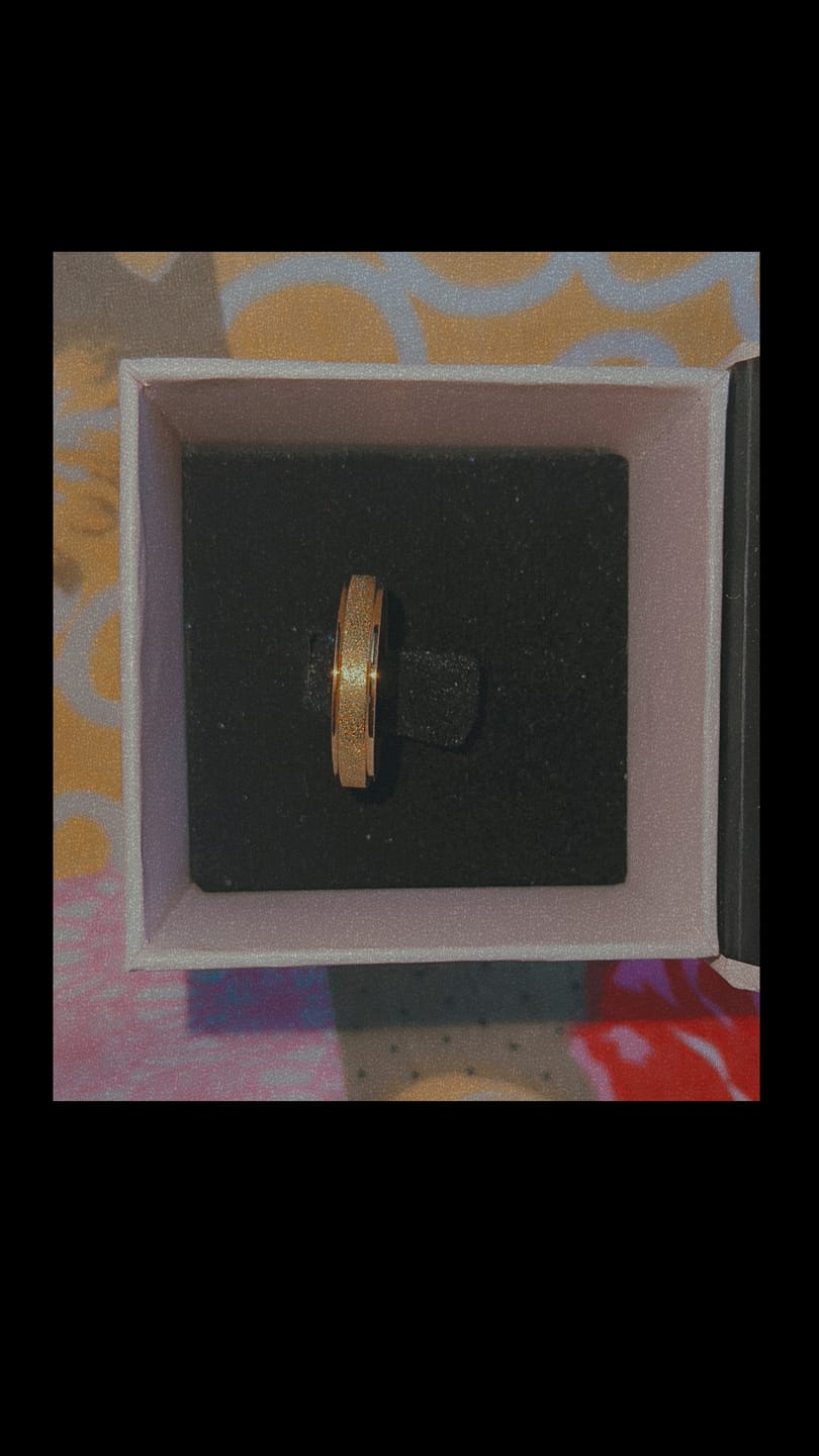 Customer photo review of Gold Plated Simple Rings