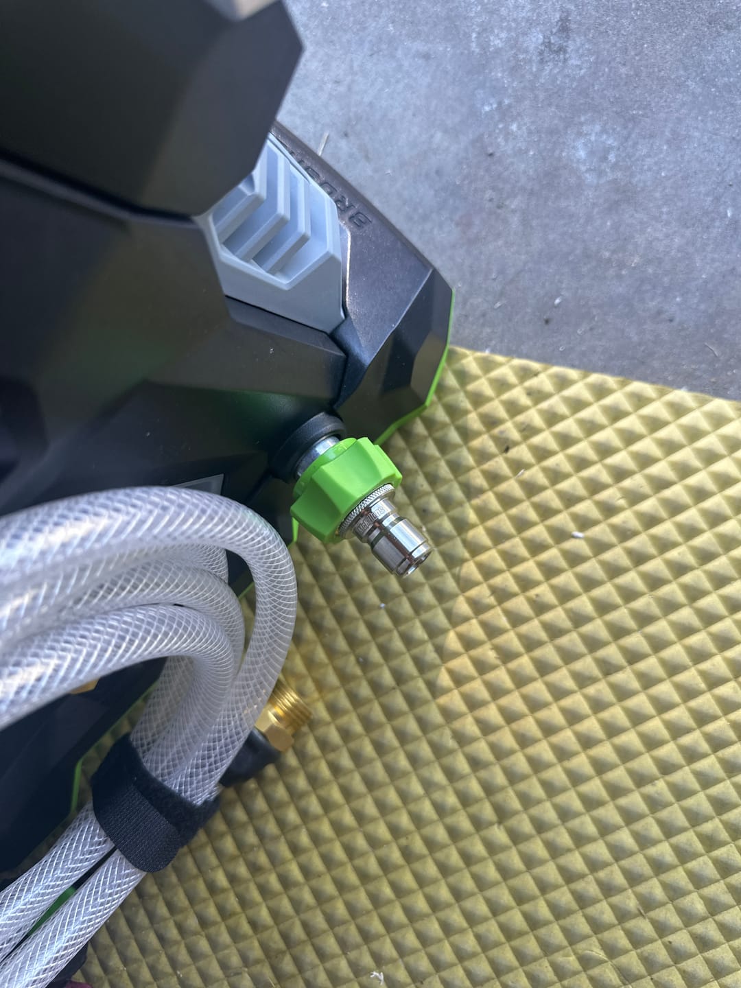 Customer photo review of Automatic Garden Hose Quick Connects