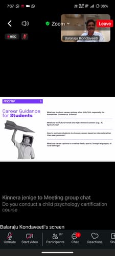 Customer photo review of Career Counselling Certification Exam | IITM Pravartak & BodhBridge | Online