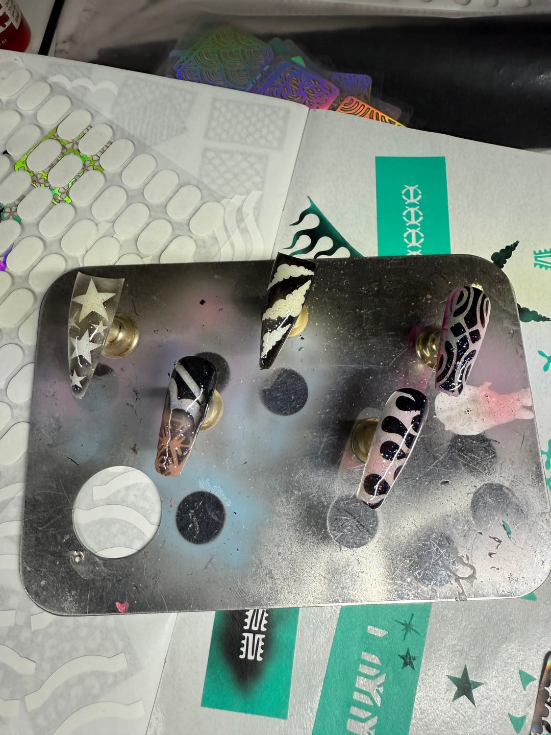 Customer photo review of Airbrush Stencil Saver Book