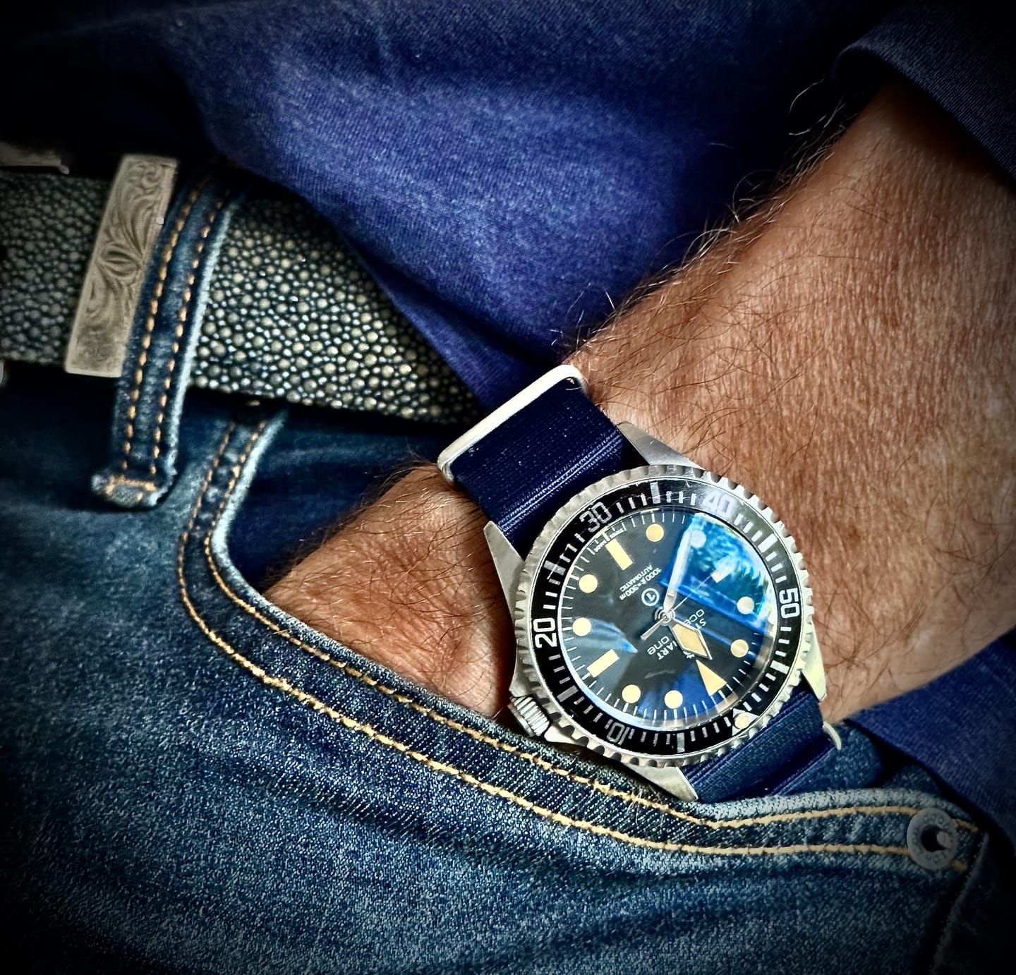 Customer photo review of Heat-Welded Plain Color Variant Mafia Strap 18, 20mm