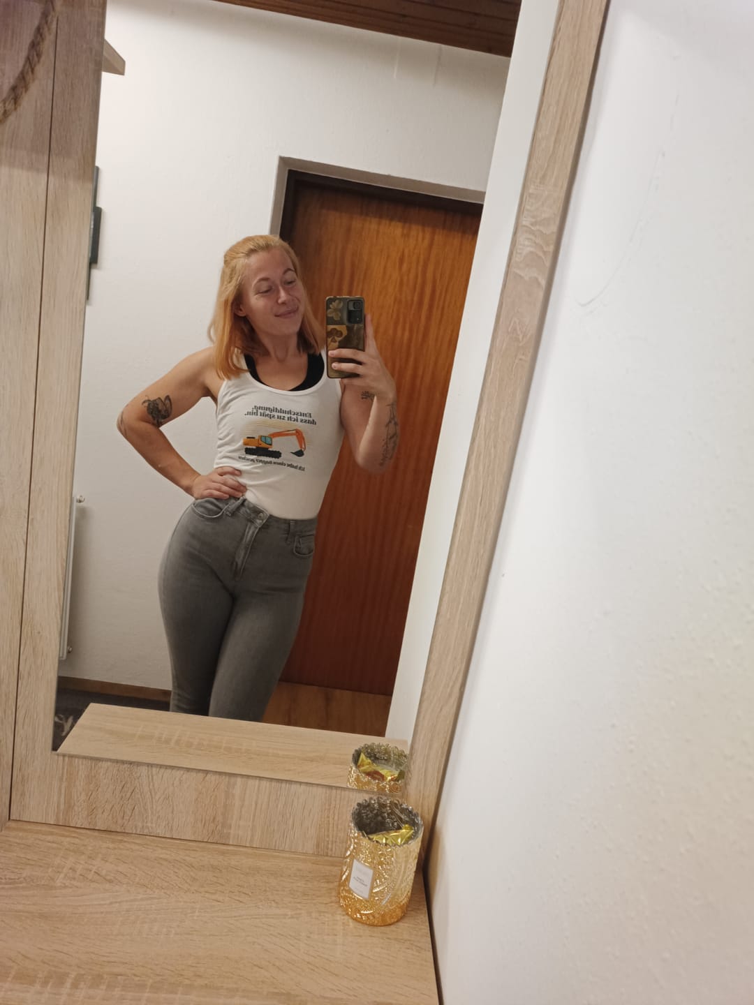 Customer photo review of Ich habe einen Bagger gesehen - Tanktop für Damen