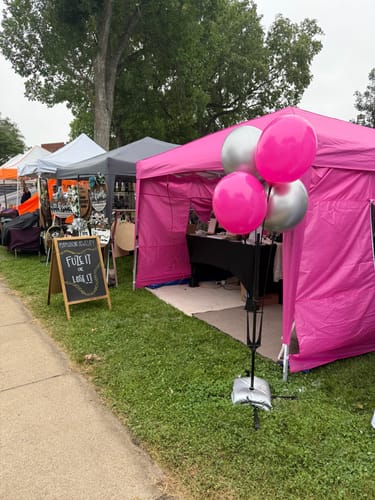 Customer photo review of BalloonBobber® 5-Balloon Cluster Pole Kit