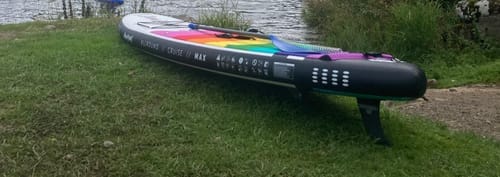 Customer photo review of Aquaplanet MAX 10’6″ Inflatable Paddle Board Package - Glacier