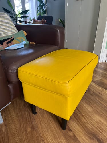 Customer photo review of Fabric Paint -- Mustard Yellow