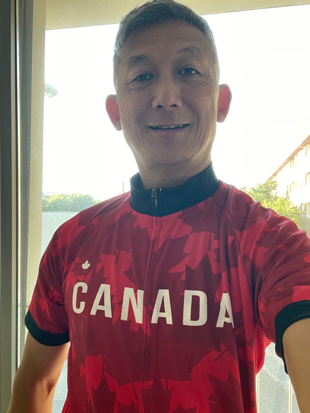 Customer photo review of Canada Maple Leaf Cycling Jersey