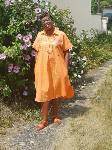 Customer photo review of Robe longue à manches courtes Sugar