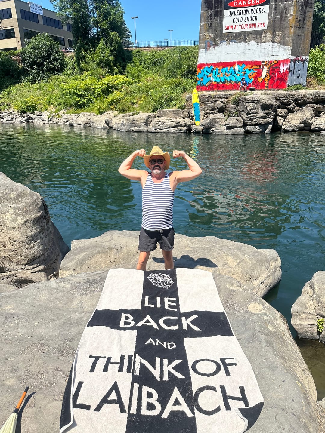 Customer photo review of LieBack - Beach Towel