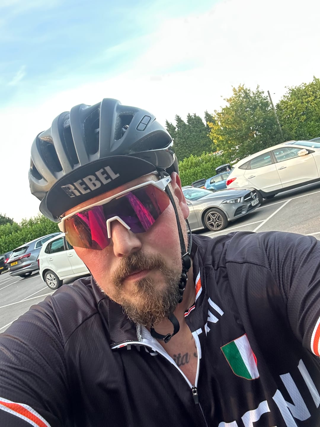 Customer photo review of Retro Molteni Cycling Jersey - Black
