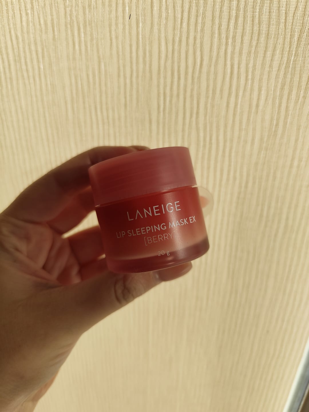 Customer photo review of Nakts maska lūpām LANEIGE Lip Sleeping Mask EX Berry