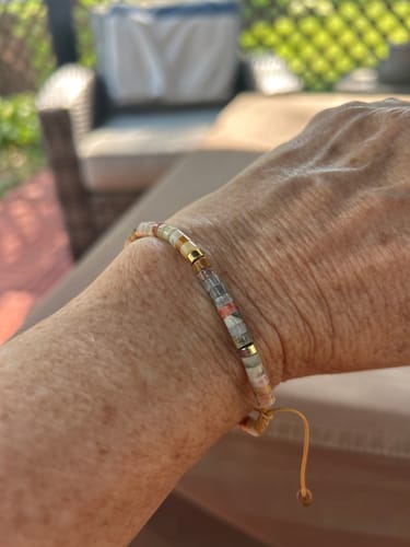 Customer photo review of Life Is Tough But So Are You Bracelet