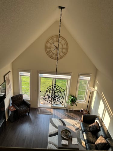 Customer photo review of 48" Gold Roman Numeral Wall Clock