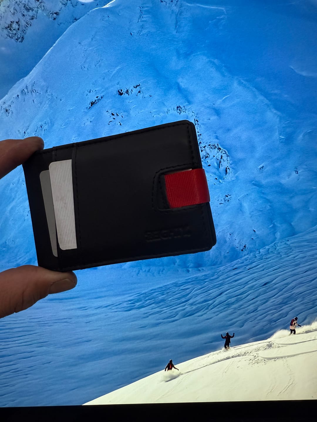 Customer photo review of 80Eighty® Matte Black Leather Wallet