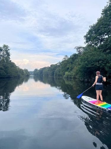 Customer photo review of Aquaplanet MAX 10’6″ Inflatable Paddle Board Package - Prism