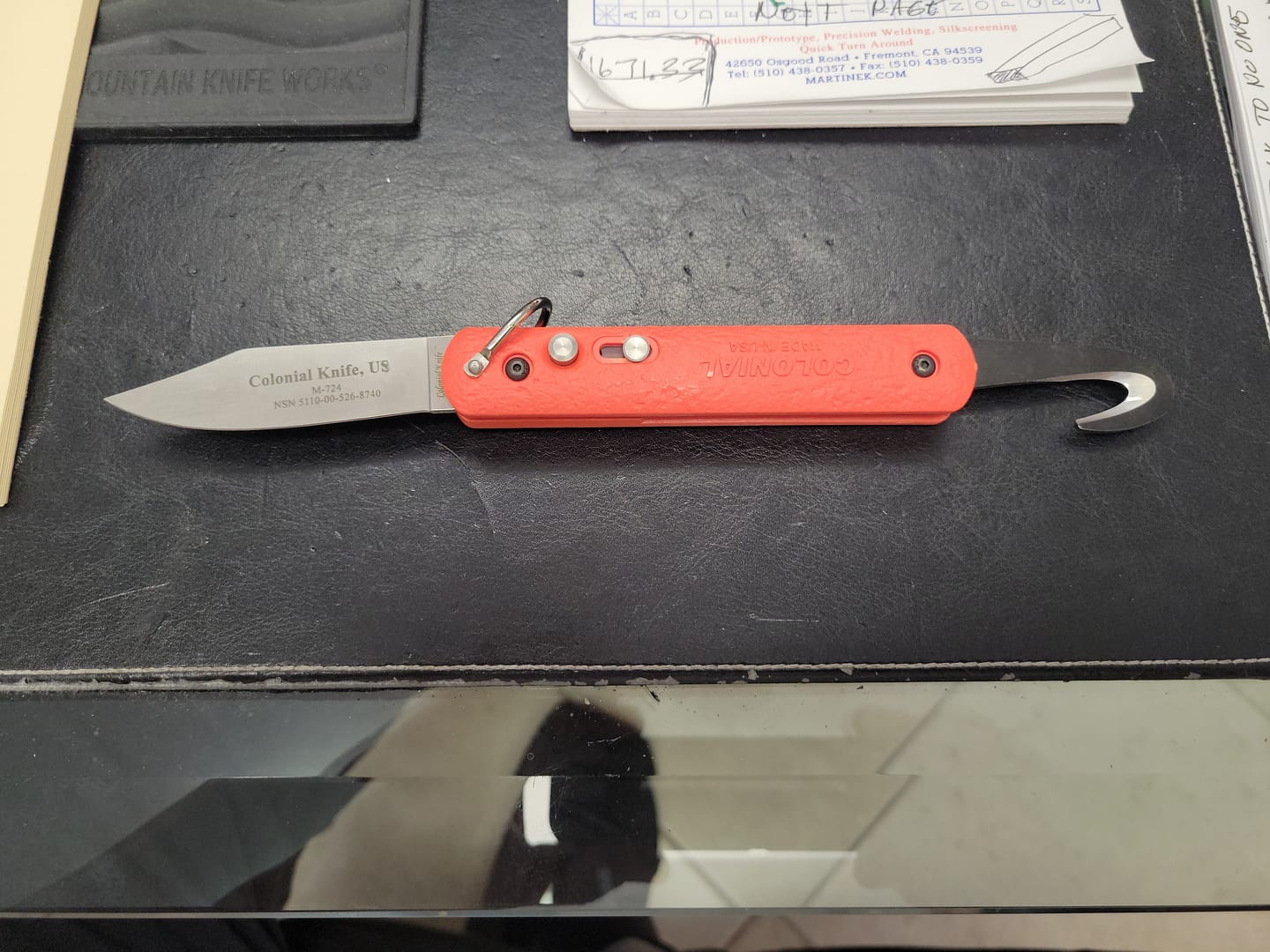 Customer photo review of Knife, Rescue NSN 5110-00-526-8740 Knife, Rescue USA made