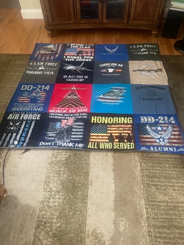 Customer photo review of Classic T-Shirt Blanket