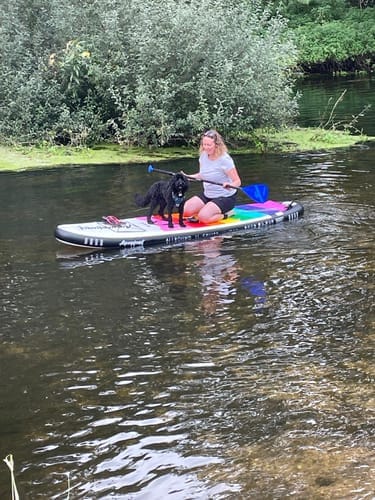 Customer photo review of Aquaplanet MAX 10’6″ Inflatable Paddle Board Package - Prism