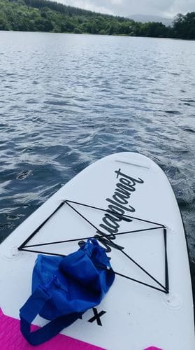 Customer photo review of Aquaplanet MAX 10’6″ Inflatable Paddle Board Package - Glacier
