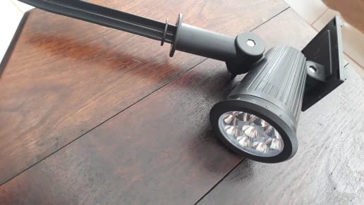 Customer photo review of 9 LED Solar Spot Lights