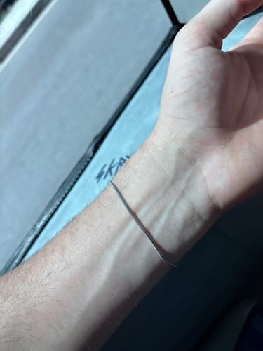 Customer photo review of SQUARE BRACELET | Silver