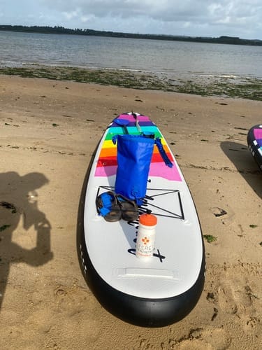 Customer photo review of Aquaplanet MAX 10’6″ Inflatable Paddle Board Package - Prism